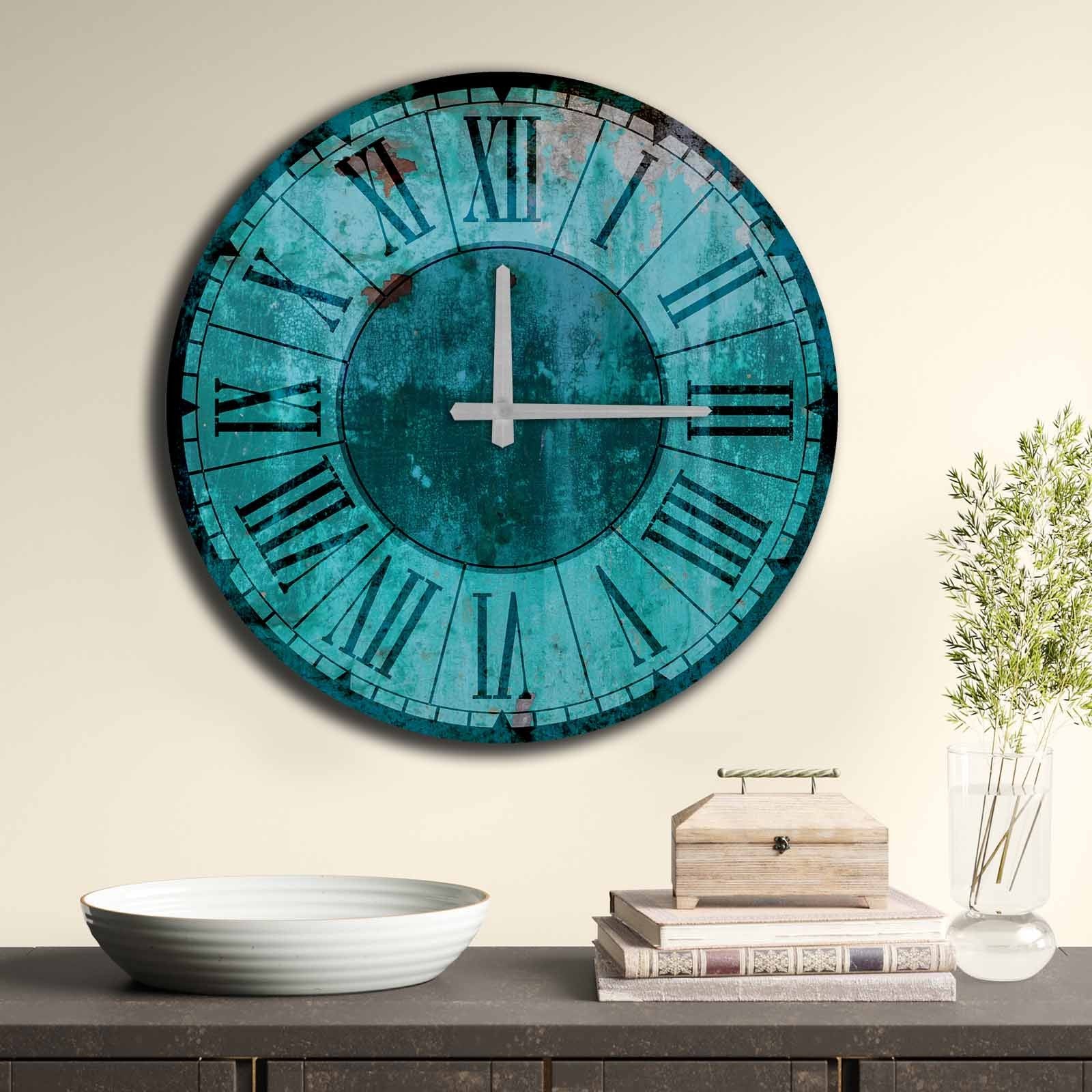 Relógio Decorativo MDF Multicolor - Design Moderno 50cm