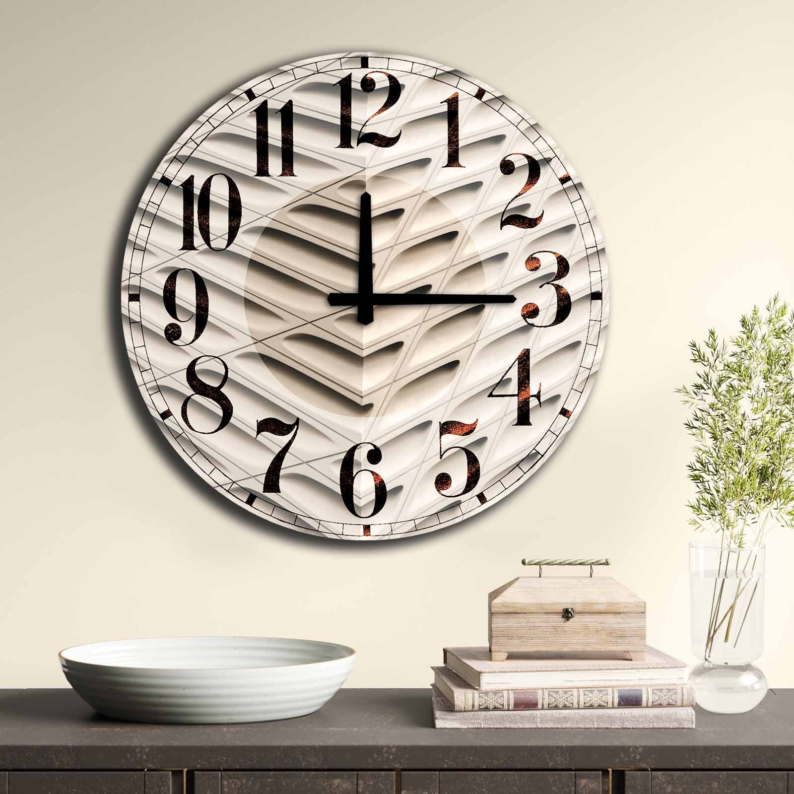 Relógio Decorativo MDF Multicolor 50cm - Design Moderno Premium