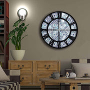 Relógio Decorativo MDF Multicolor 50cm - Design Exclusivo