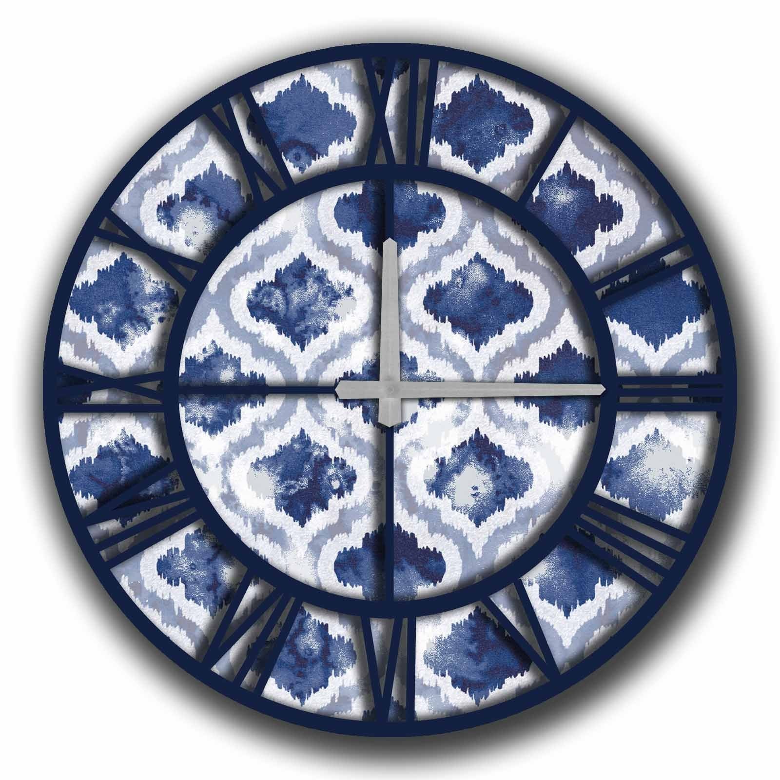 Relógio Decorativo MDF Multicolor 50cm - Design Moderno Premium