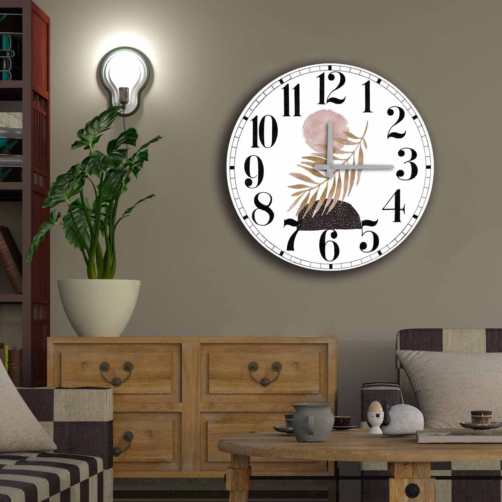 Relógio Decorativo MDF Multicolor 50cm - Design Moderno Luxo