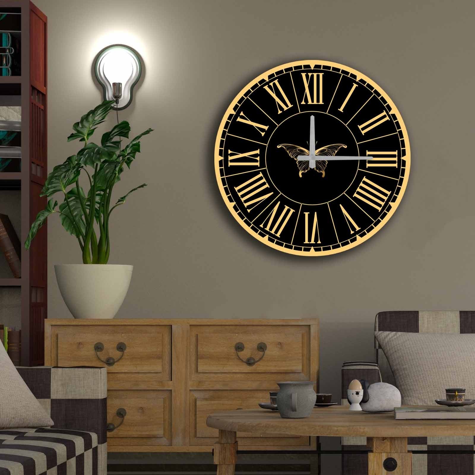 Relógio Decorativo em MDF Multicolor 50 cm (5 mm) – 5050MS-100