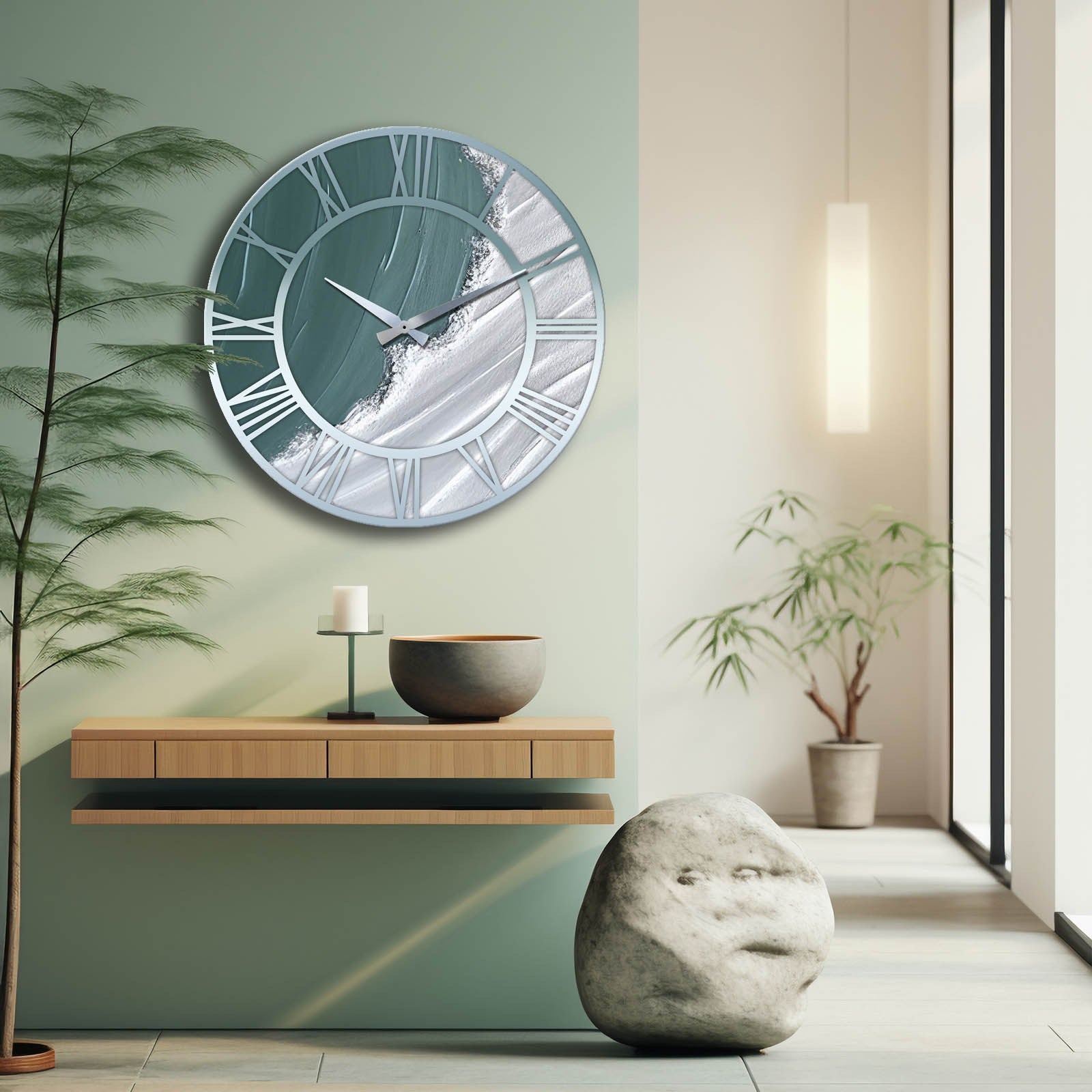 Relógio Decorativo MDF Multicolor 50cm - Design Premium