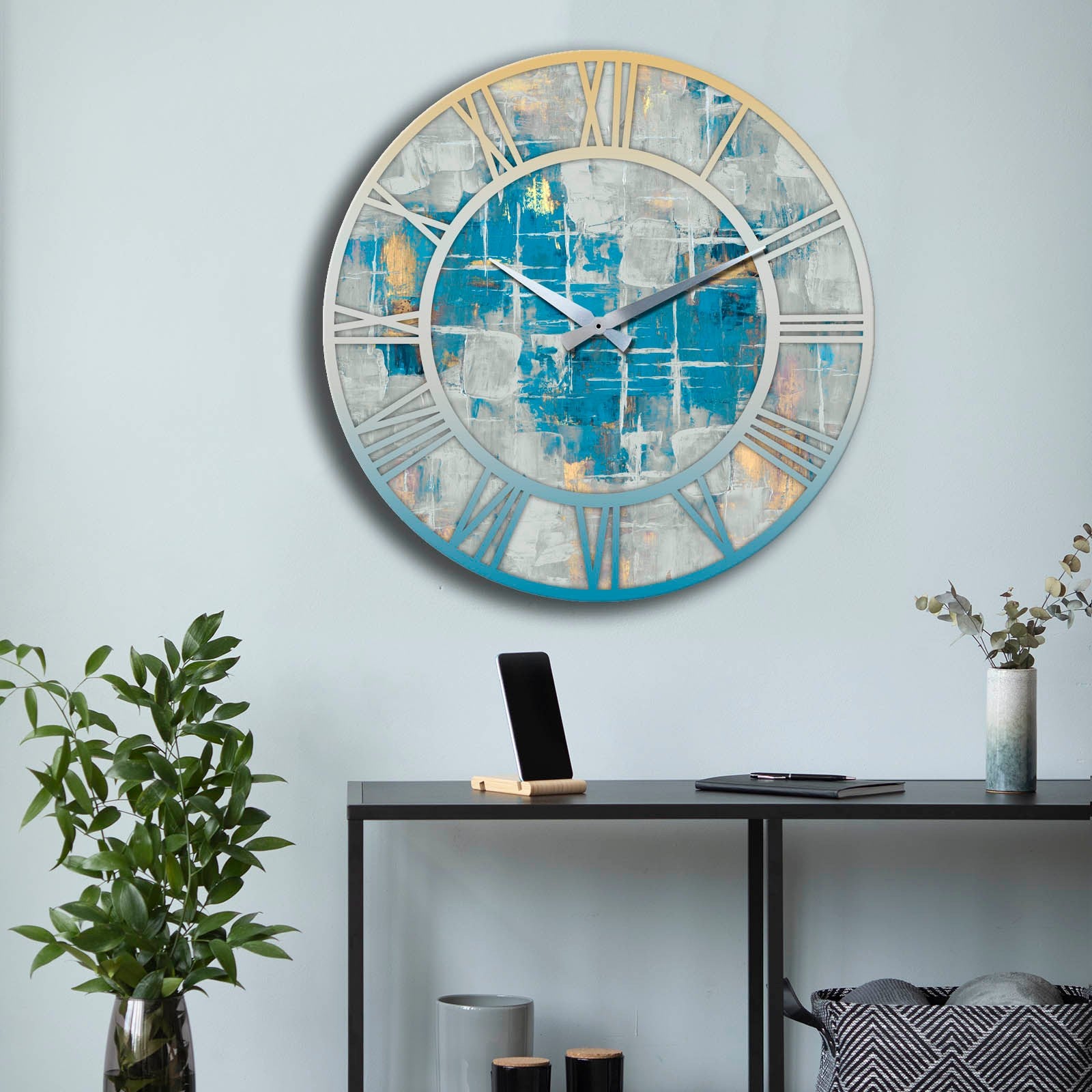 Relógio Decorativo MDF Multicolor 50cm - Design Premium