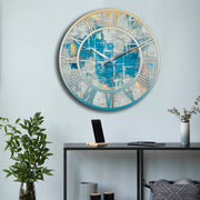Relógio Decorativo MDF Multicolor 50cm - Design Premium