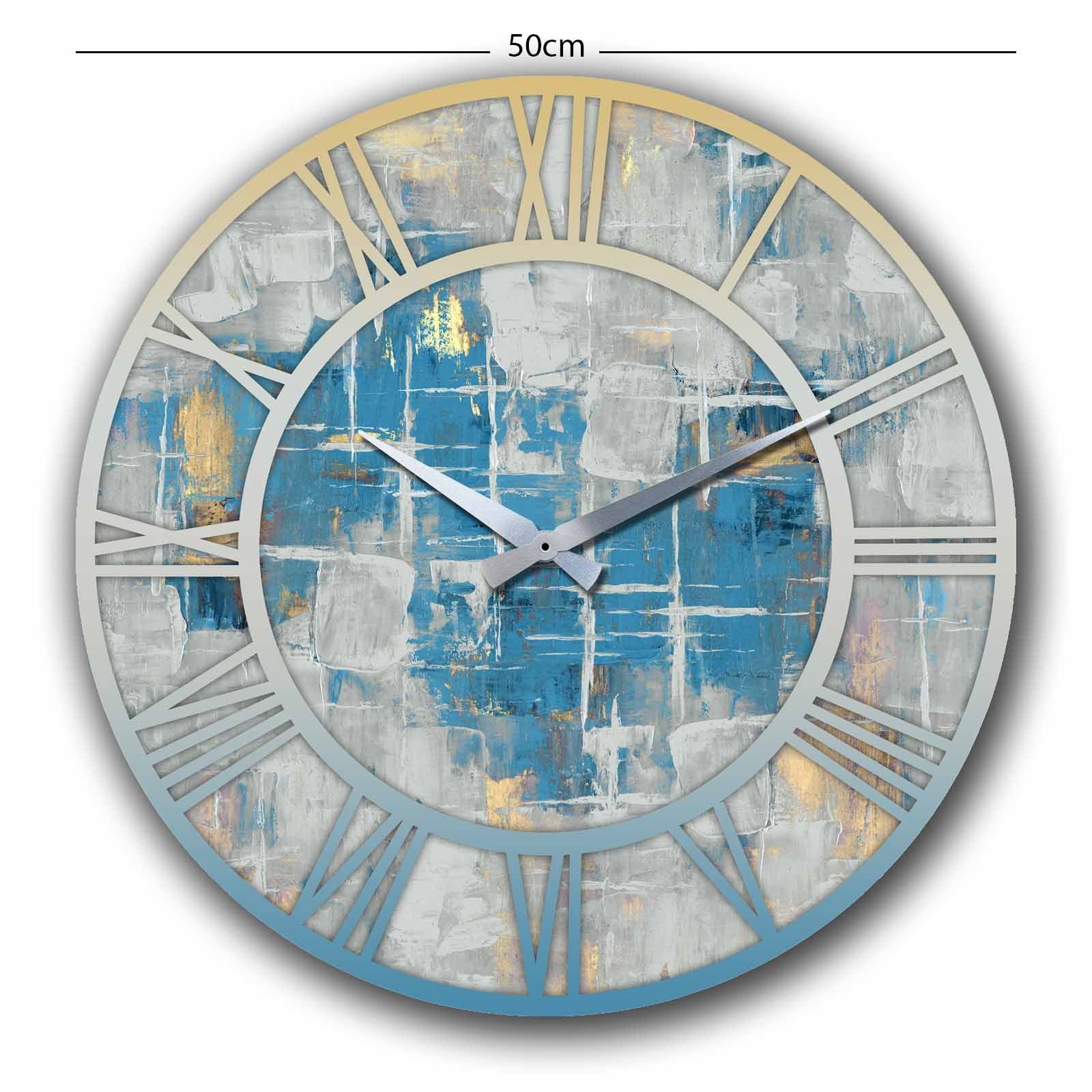 Relógio Decorativo MDF Multicolor 50cm - Design Premium