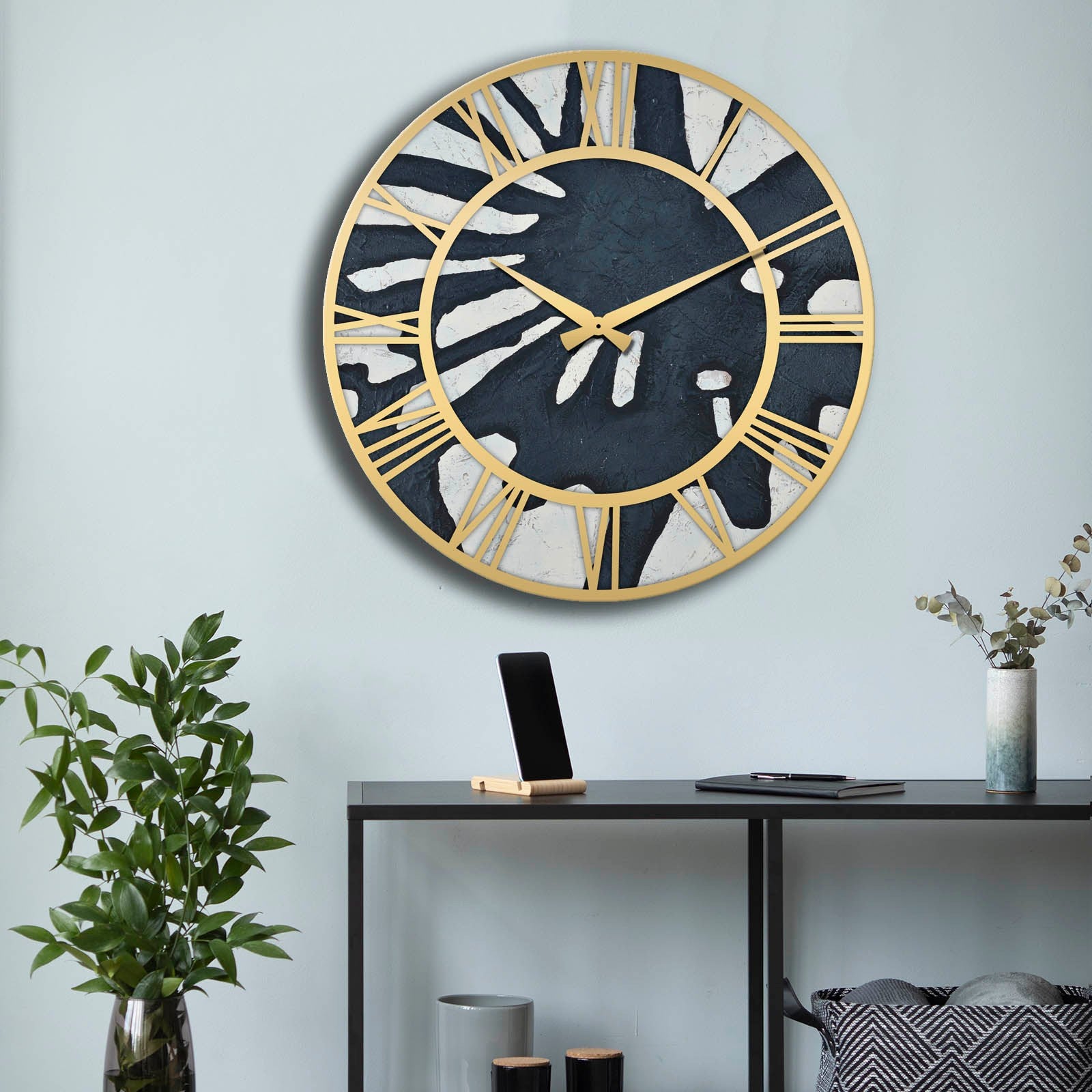 Relógio Decorativo MDF Multicolor 50cm - Design Moderno Premium