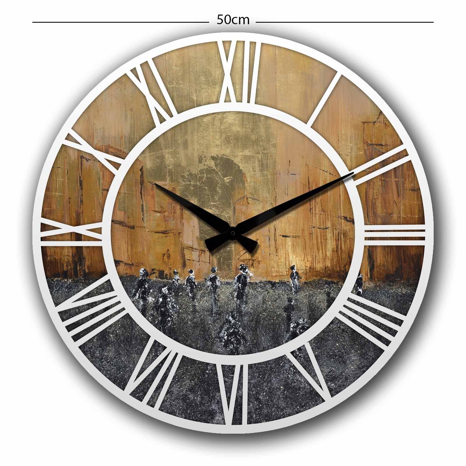 Relógio Decorativo MDF Multicolor 50cm - Design Moderno Premium