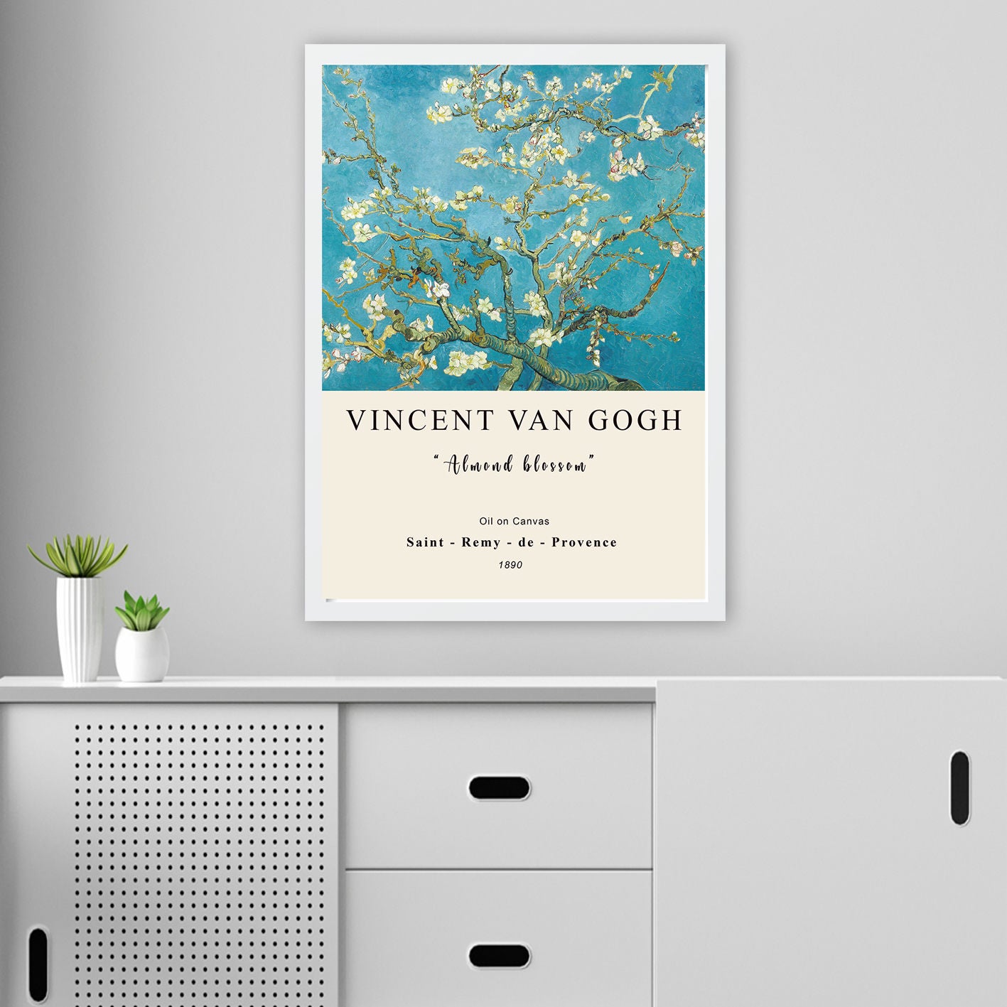Pintura Decorativa Elegante em Moldura, 55 x 75 cm | Moldura 100% Madeira com 2 cm de Poliestireno | Impressão Digital UV | Perfeito para Amantes de Decoração e Arte