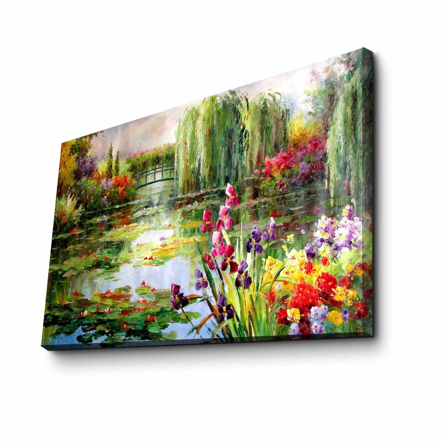 Pintura em tela decorativa elegante, 45 x 70 cm, 100% camurça, moldura 100% madeira (3 cm de espessura) | Perfeito para amantes de decoração e arte