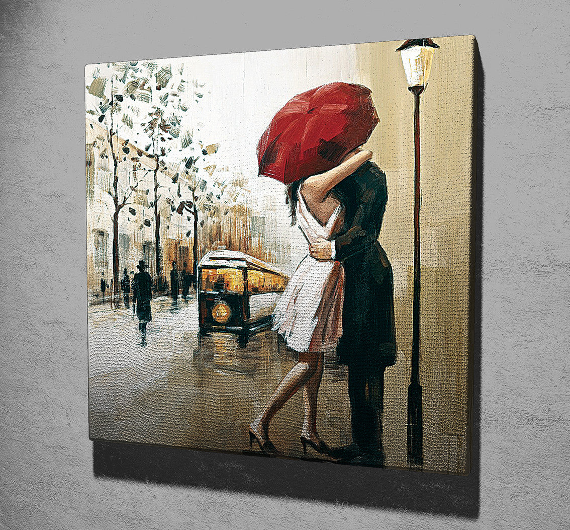 Pintura Decorativa Elegante em Tela, 45 x 45 cm, 100% Tela, 100% Moldura de Madeira (3 cm de Espessura) | Perfeita para Amantes de Decoração e Arte
