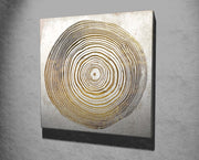 Pintura Decorativa Elegante em Tela, 45 x 45 cm, 100% Tela, 100% Moldura de Madeira (3 cm de Espessura) | Perfeita para Amantes de Decoração e Arte