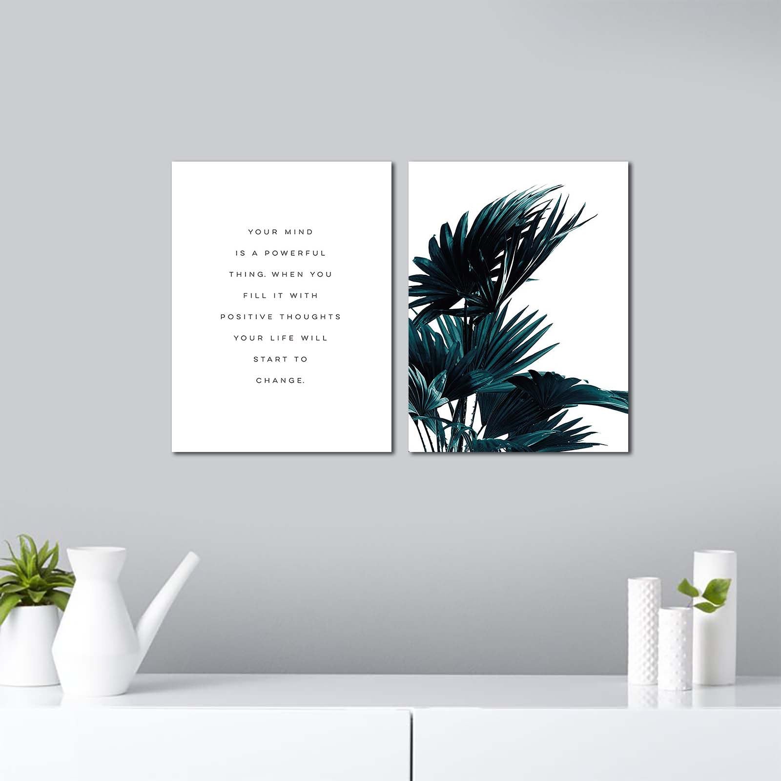 Pinturas Decorativas Elegantes em MDF (2 Peças), 30 x 40 cm | 100% MDF, 2,7 mm de Espessura | Perfeitas para Decoração de Casa, Arte de Parede Elegante e Moderna