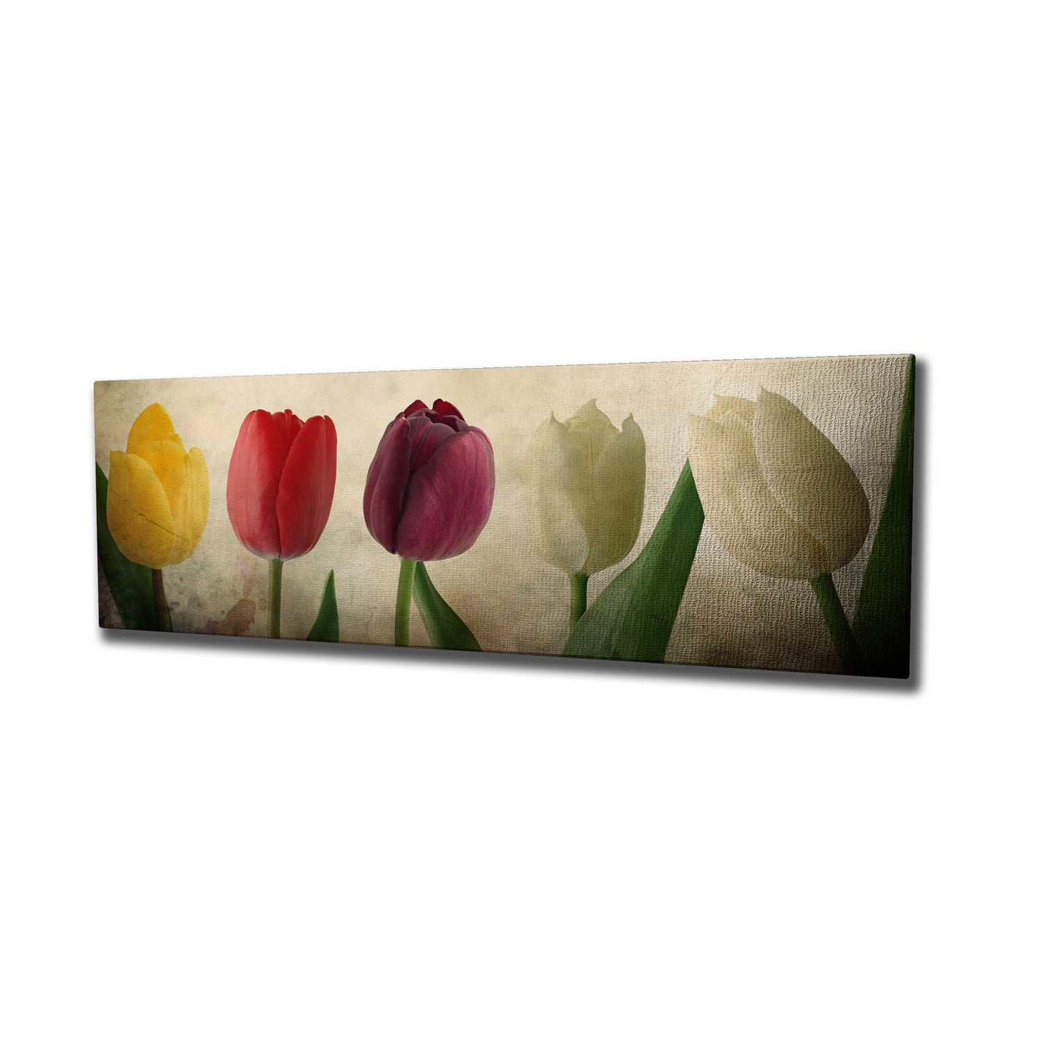 Impressionante pintura decorativa em tela, 30 x 80 cm | 100% tela, moldura 100% madeira (3 cm de espessura) | Perfeito para decoração e amantes da arte, design exclusivo
