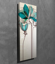 Pintura em tela decorativa elegante, 30 x 80 cm | 100% tela, 100% moldura de madeira (3 cm de espessura) | Perfeita para amantes de decoração e arte