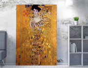Impressionante pintura decorativa em tela de Gustav Klimt, 70 x 100 cm | 50% poliéster / 50% algodão, moldura 100% madeira (2 x 3 cm) | Perfeito para decoração de casa