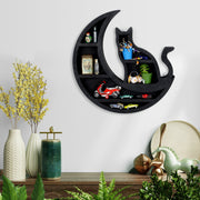 Acessório Decorativo de Parede 100% Madeira – Preto, 50x6x50 cm, Corte a Laser (MEH136)