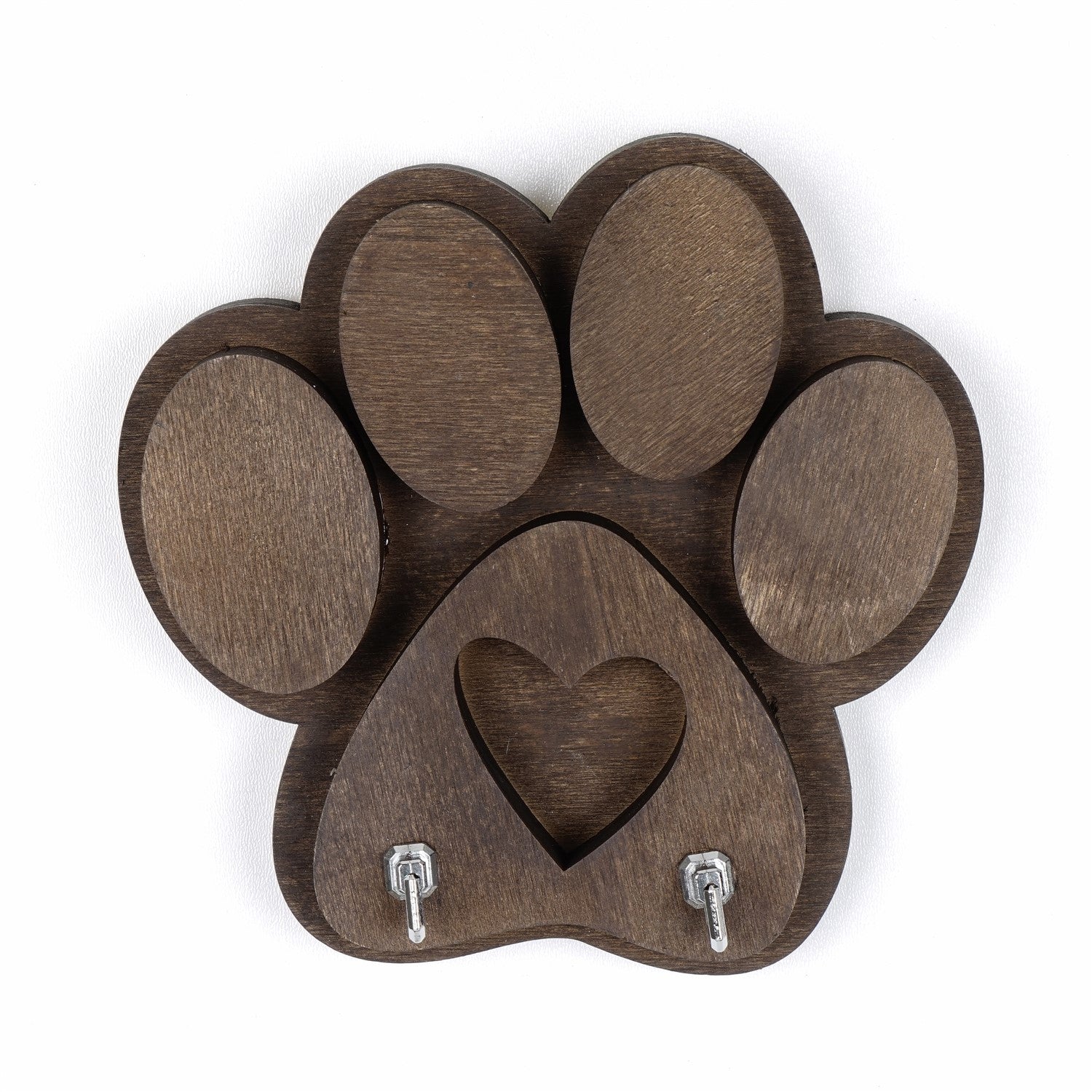 Cabide Castanho em Contraplacado 100% Madeira com Corte a Laser – 17 x 4 x 18 cm