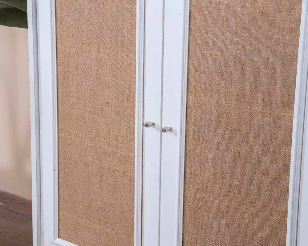 Aparador – 90 cm x 105 cm x 41 cm – Branco e Carvalho – MDF