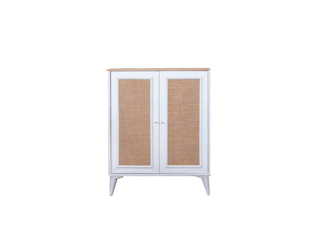 Aparador – 90 cm x 105 cm x 41 cm – Branco e Carvalho – MDF