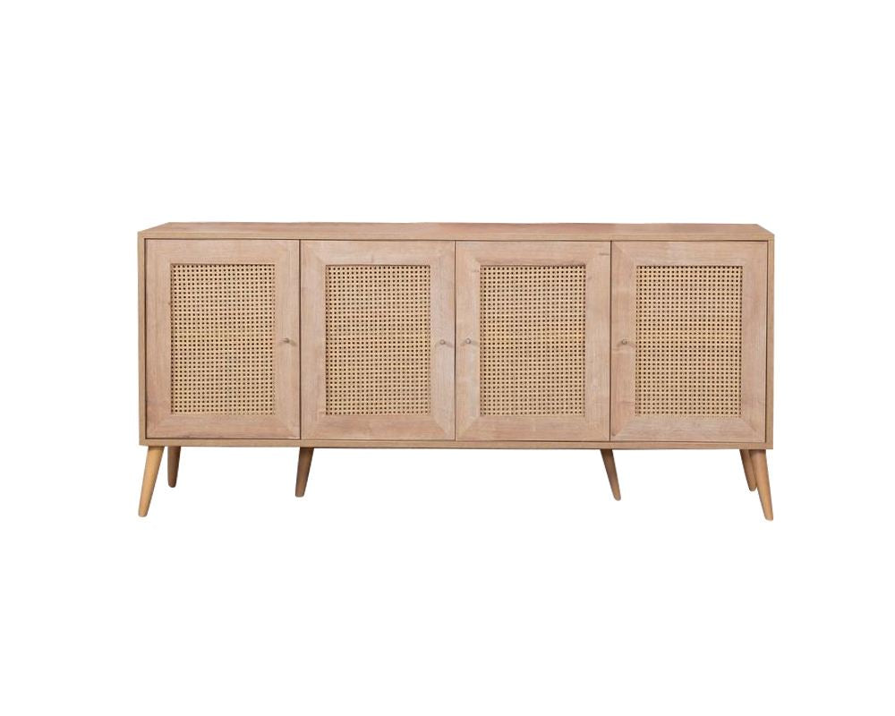 Aparador de Carvalho – 80 cm x 180 cm x 41 cm – Carvalho – Aglomerado revestido de melamina e MDF