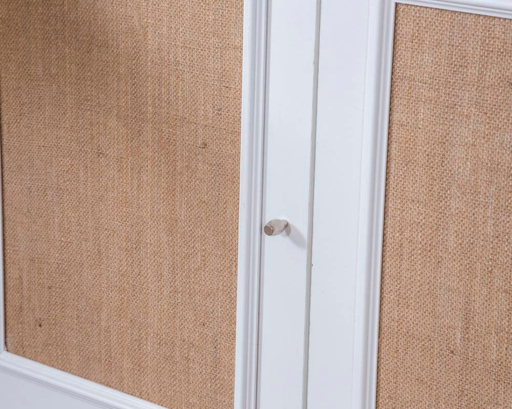Aparador de MDF – 80 cm x 180 cm x 41 cm – Branco e Carvalho