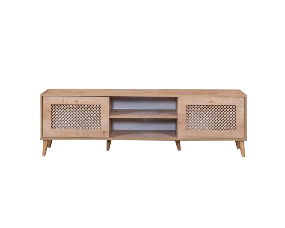 Móvel de TV – 55 cm x 180 cm x 41 cm – Carvalho – Aglomerado e MDF