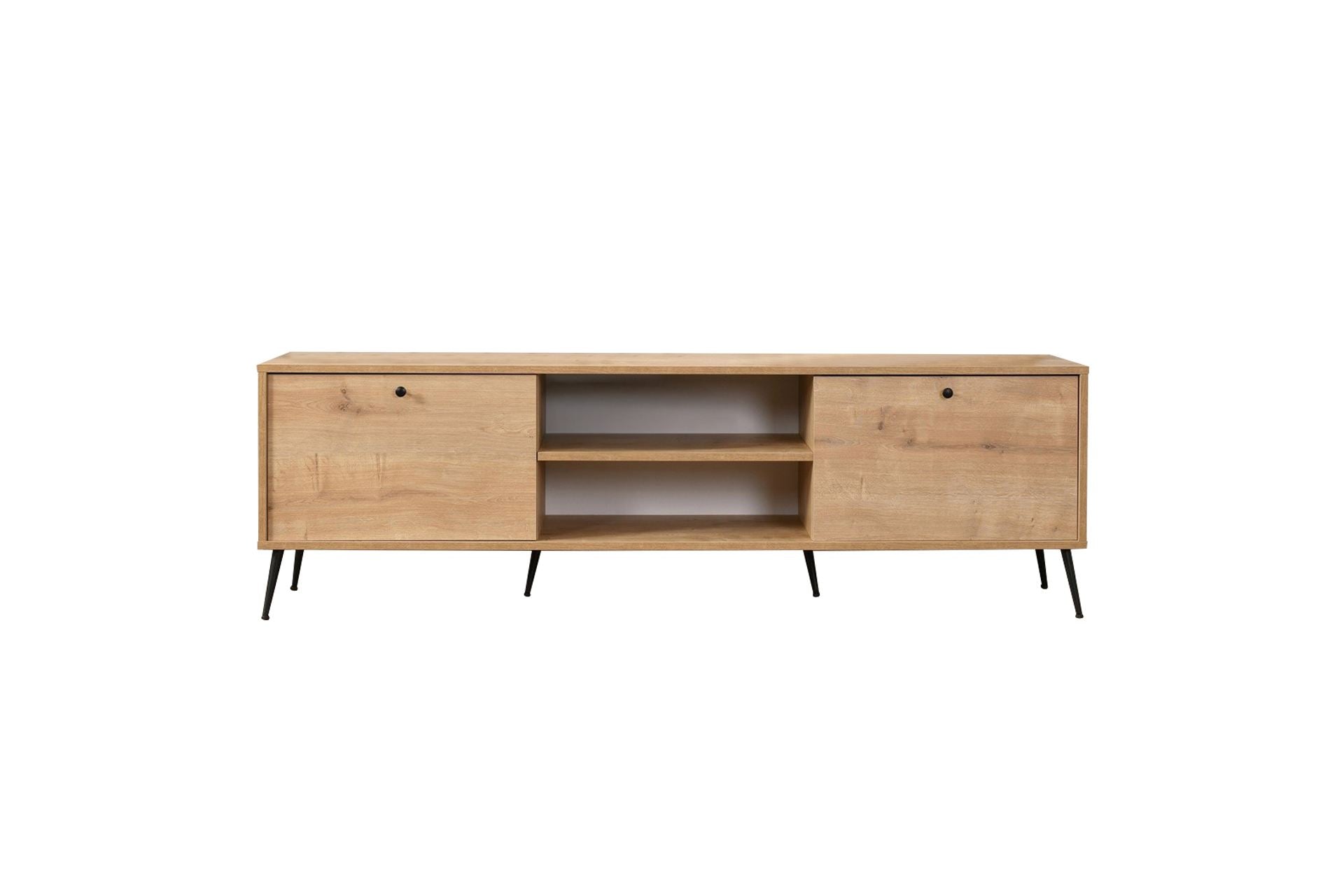 Móvel de TV – 55 cm x 180 cm x 41 cm – Carvalho – MDF e metal