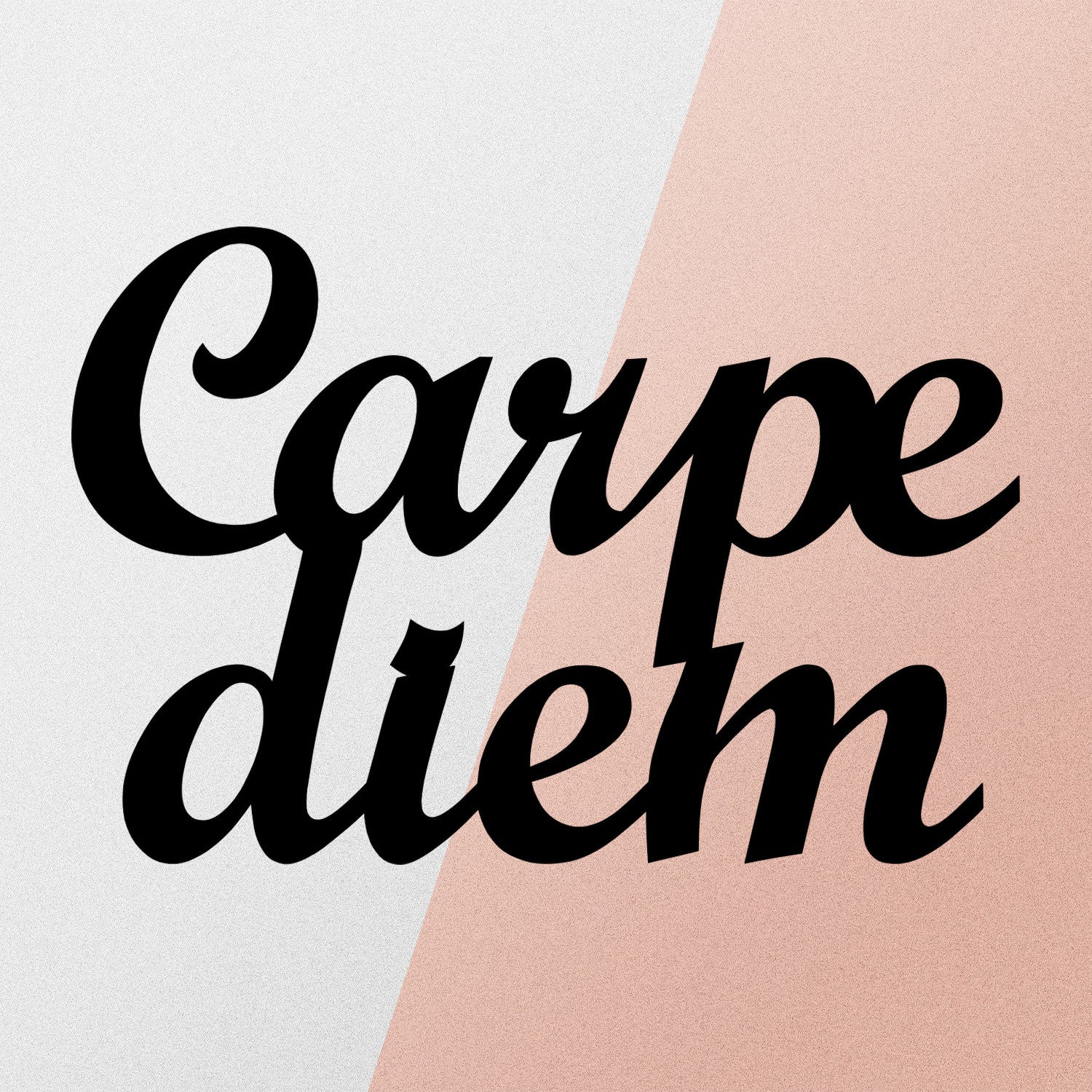 Carpediem 1 - Acessório Decorativo de Parede em Metal Preto (50 x 38 cm)