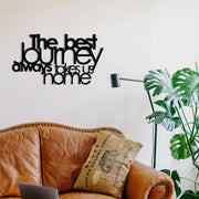 The Best Lourney Always – Acessório Decorativo de Parede em Metal Preto 100% | 70 x 40 cm | Espessura 1,2 mm