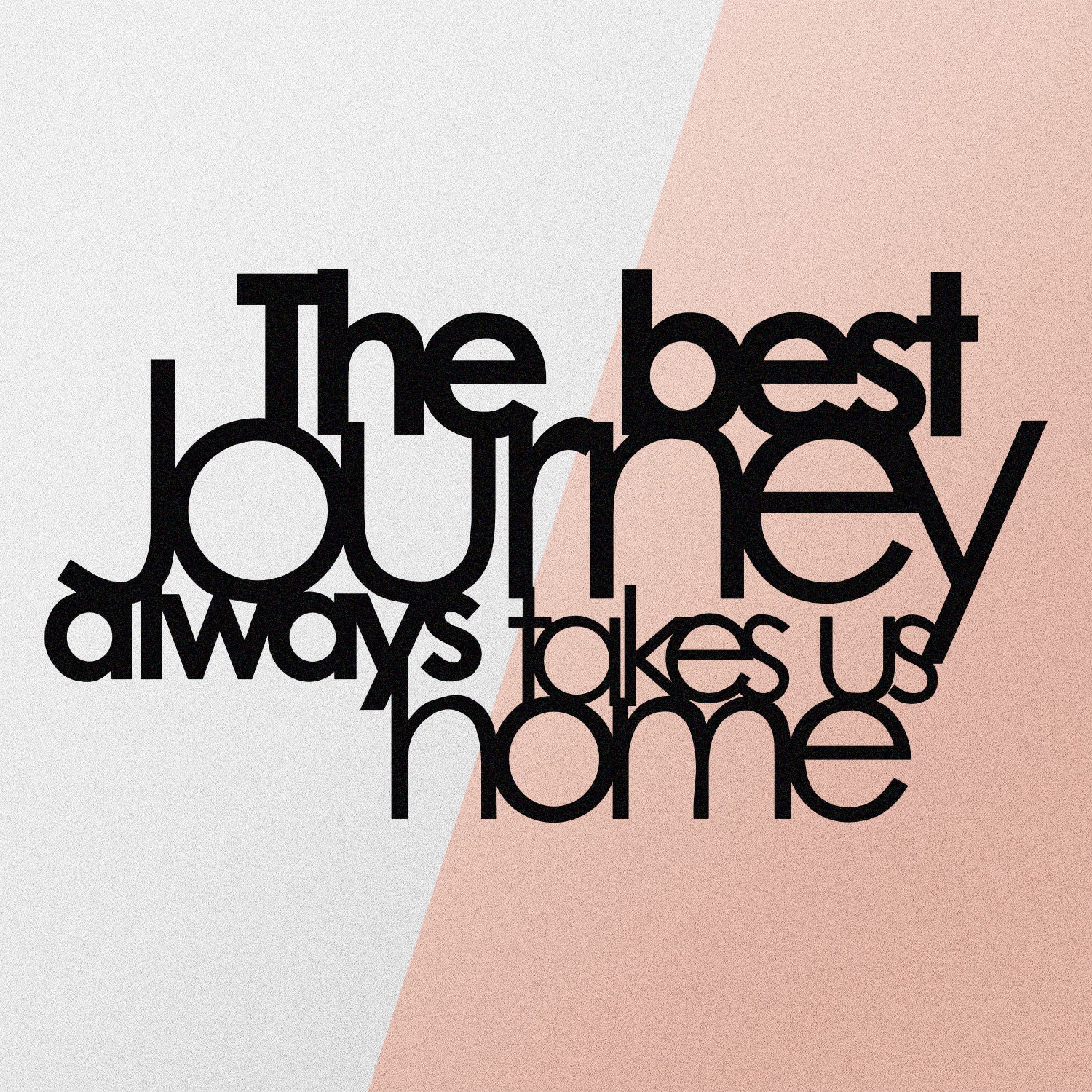 The Best Lourney Always – Acessório Decorativo de Parede em Metal Preto 100% | 70 x 40 cm | Espessura 1,2 mm