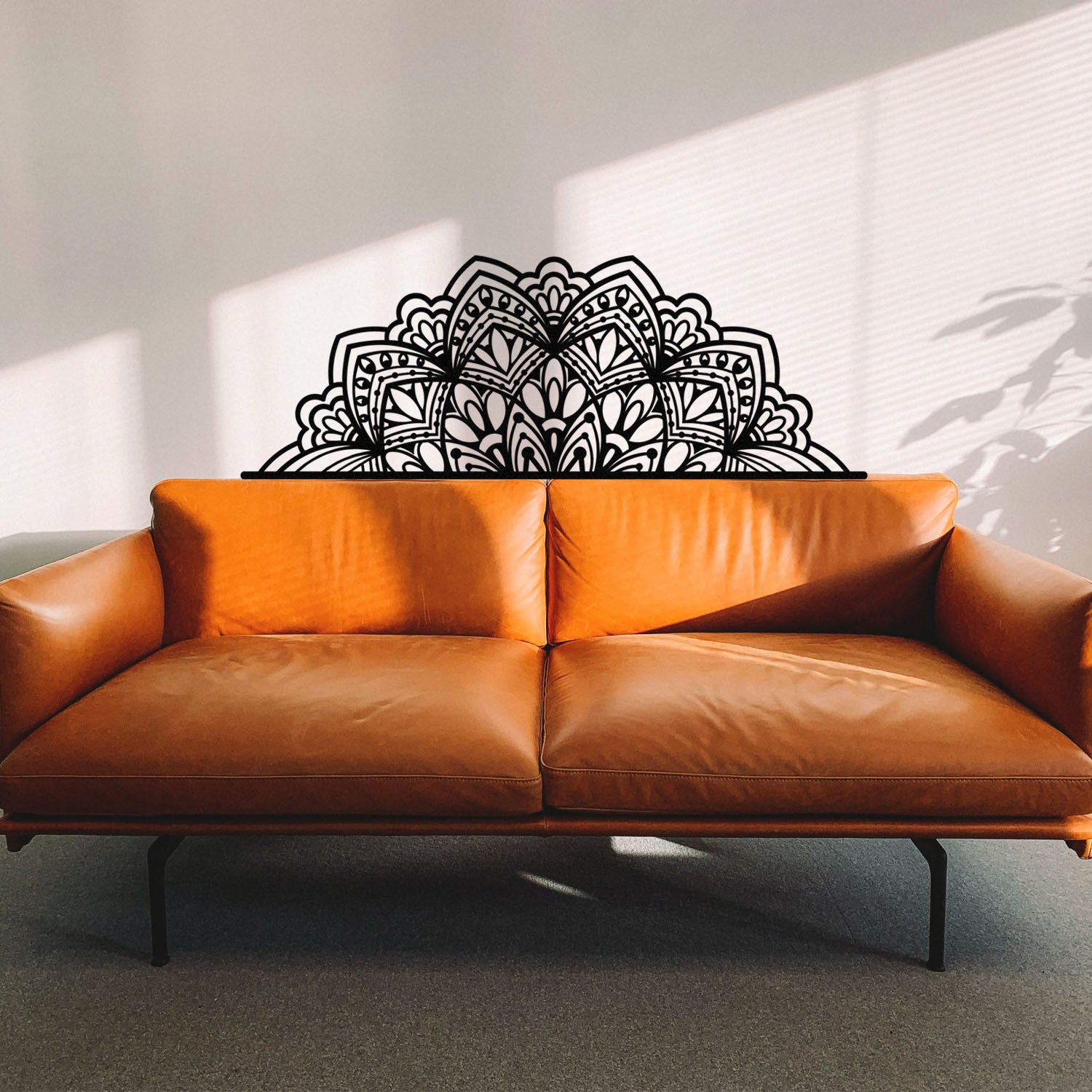 Vaveyla - Acessório Decorativo de Parede em Metal, Preto, 160 x 57 cm