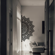 Afra — Acessório Decorativo de Parede em Metal (100%), Preto, 160 x 77 cm
