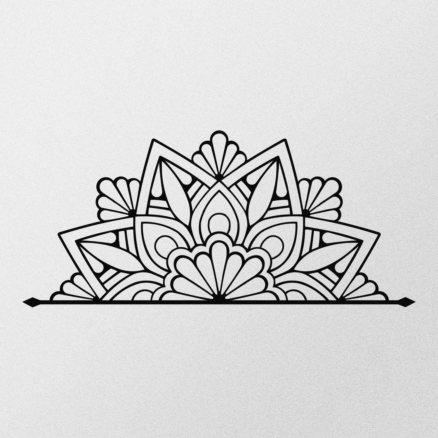 Guzeste Acessório Decorativo de Parede em Metal Preto 160 x 70 cm (1,2 mm)