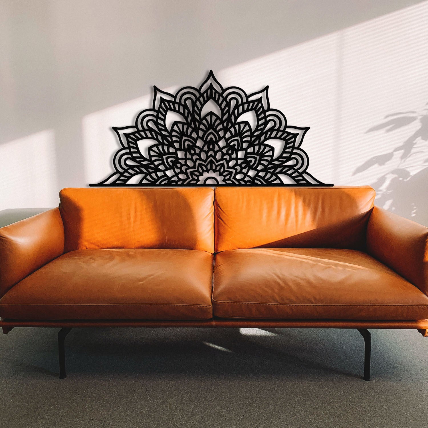 Esperanza – Acessório Decorativo de Parede em Metal Preto, 160 x 77 cm (100% metal, 1,2 mm)