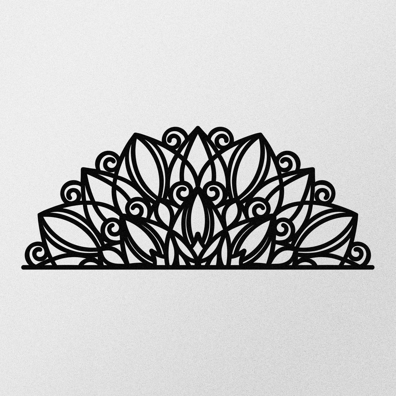 Venno Acessório Decorativo de Parede em Metal Preto 160x65 cm — Design Elegante, 100% Metal (1,2 mm)
