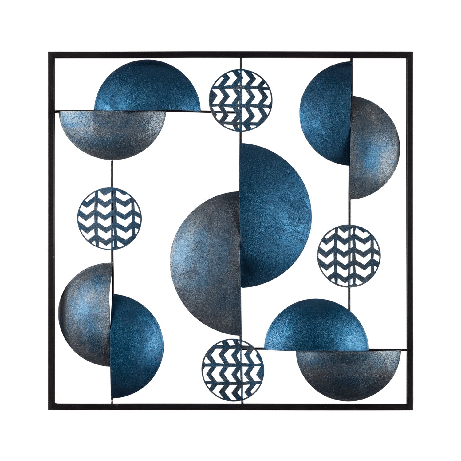 Aurora CH101-5 — Acessório Decorativo de Parede em Metal 100% (0,8 mm), Multicolor, 55 x 55 cm
