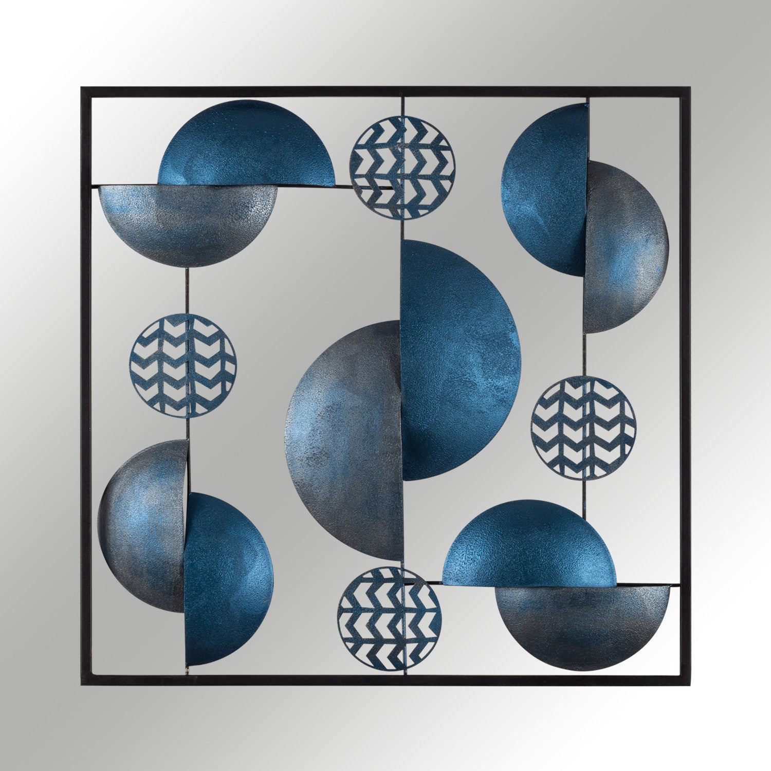 Aurora CH101-5 — Acessório Decorativo de Parede em Metal 100% (0,8 mm), Multicolor, 55 x 55 cm
