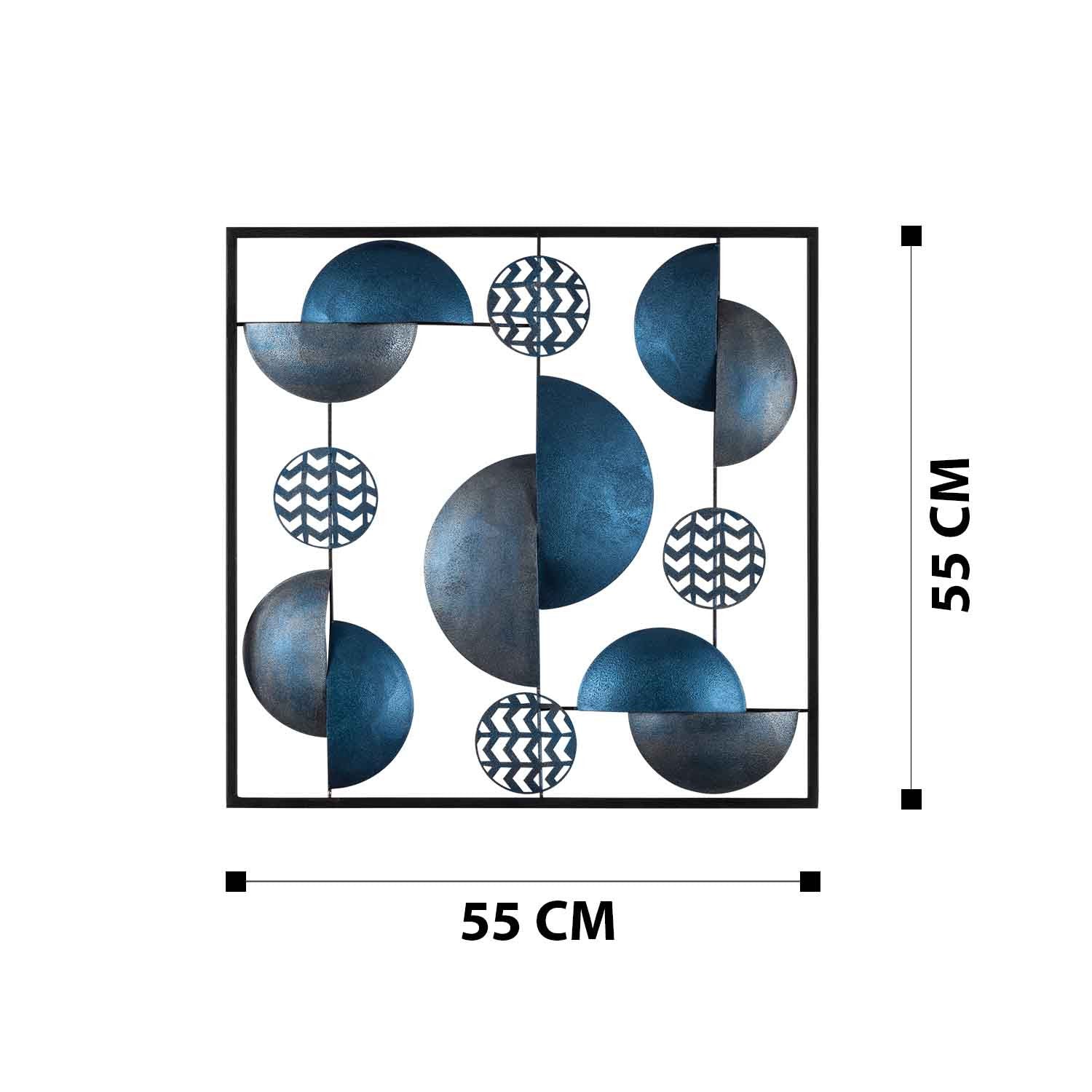 Aurora CH101-5 — Acessório Decorativo de Parede em Metal 100% (0,8 mm), Multicolor, 55 x 55 cm
