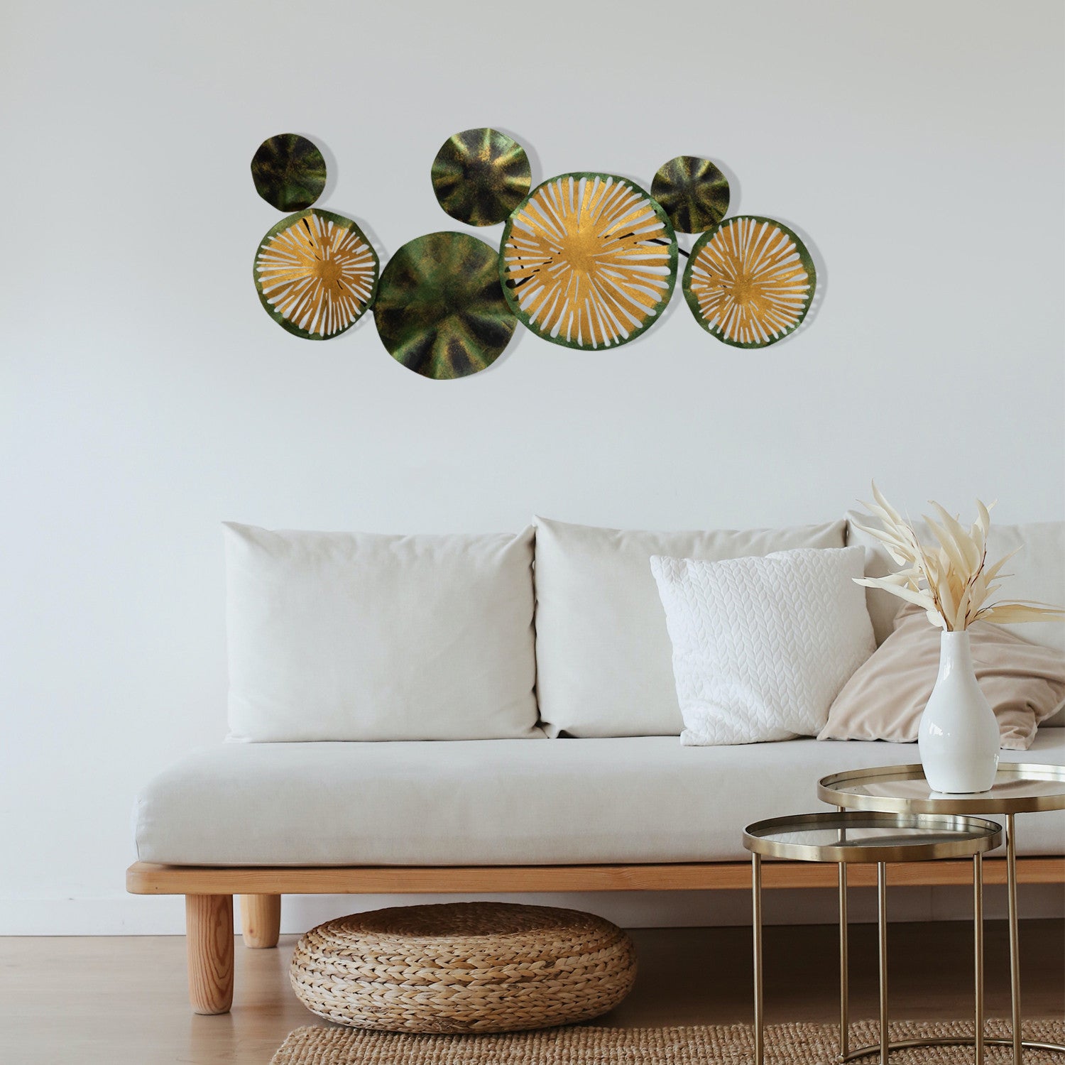 Astrid CH102-1 – Acessório Decorativo de Parede em Metal Multicolor (100% metal, 0,8 mm), 79x35 cm