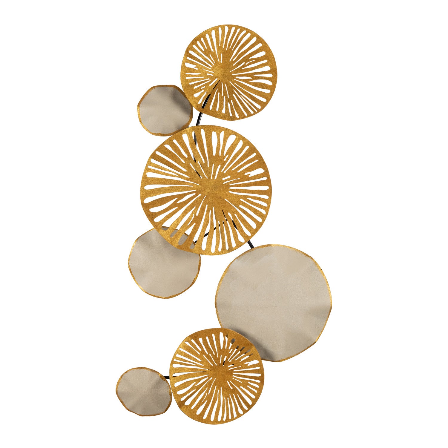 Astrid CH102-3 — Acessório Decorativo de Parede em Metal Multicolor 79x35 cm (100% metal, 0,8 mm)