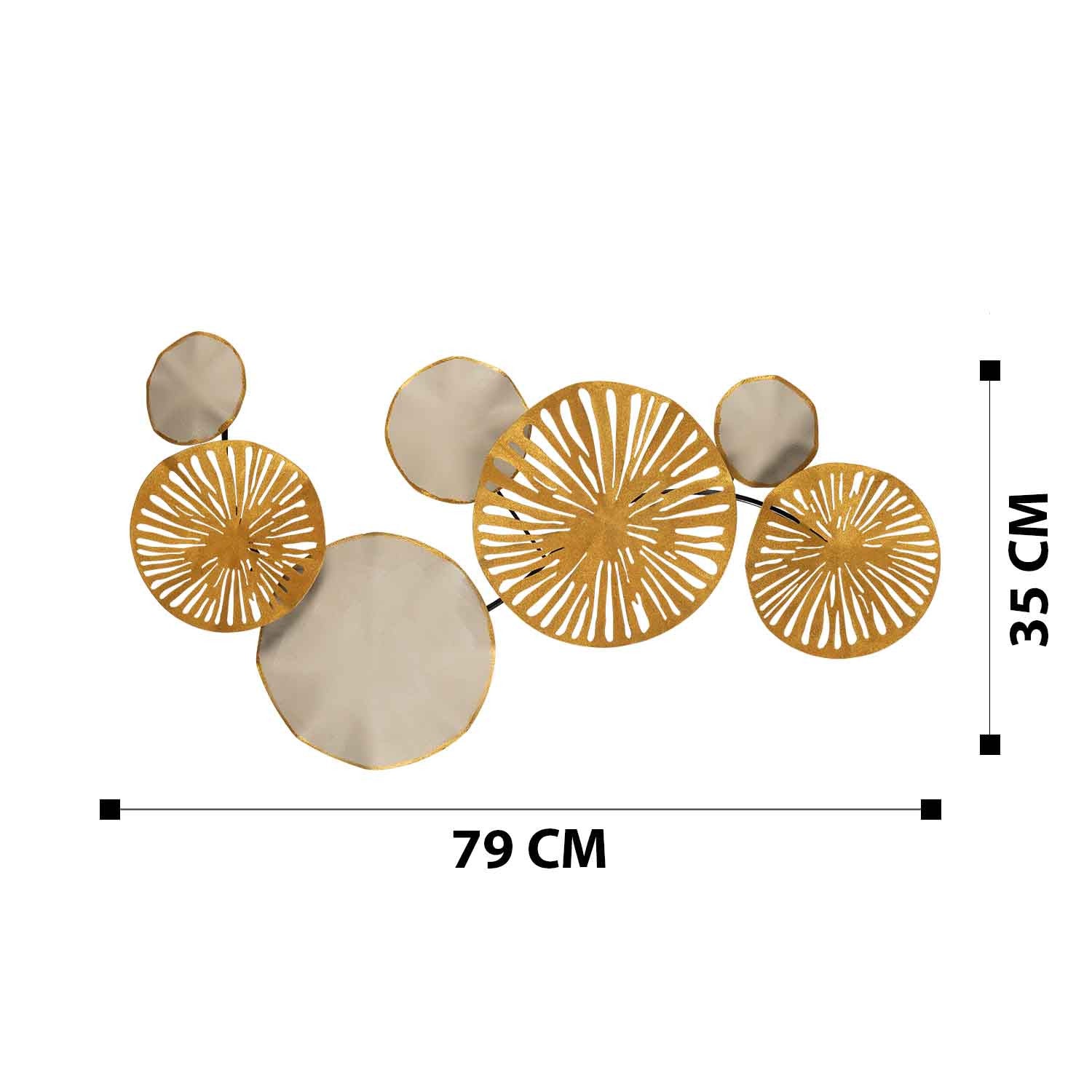 Astrid CH102-3 — Acessório Decorativo de Parede em Metal Multicolor 79x35 cm (100% metal, 0,8 mm)