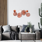 Astrid CH102-4 – Acessório Decorativo de Parede em Metal, Multicolorido, 79x35 cm