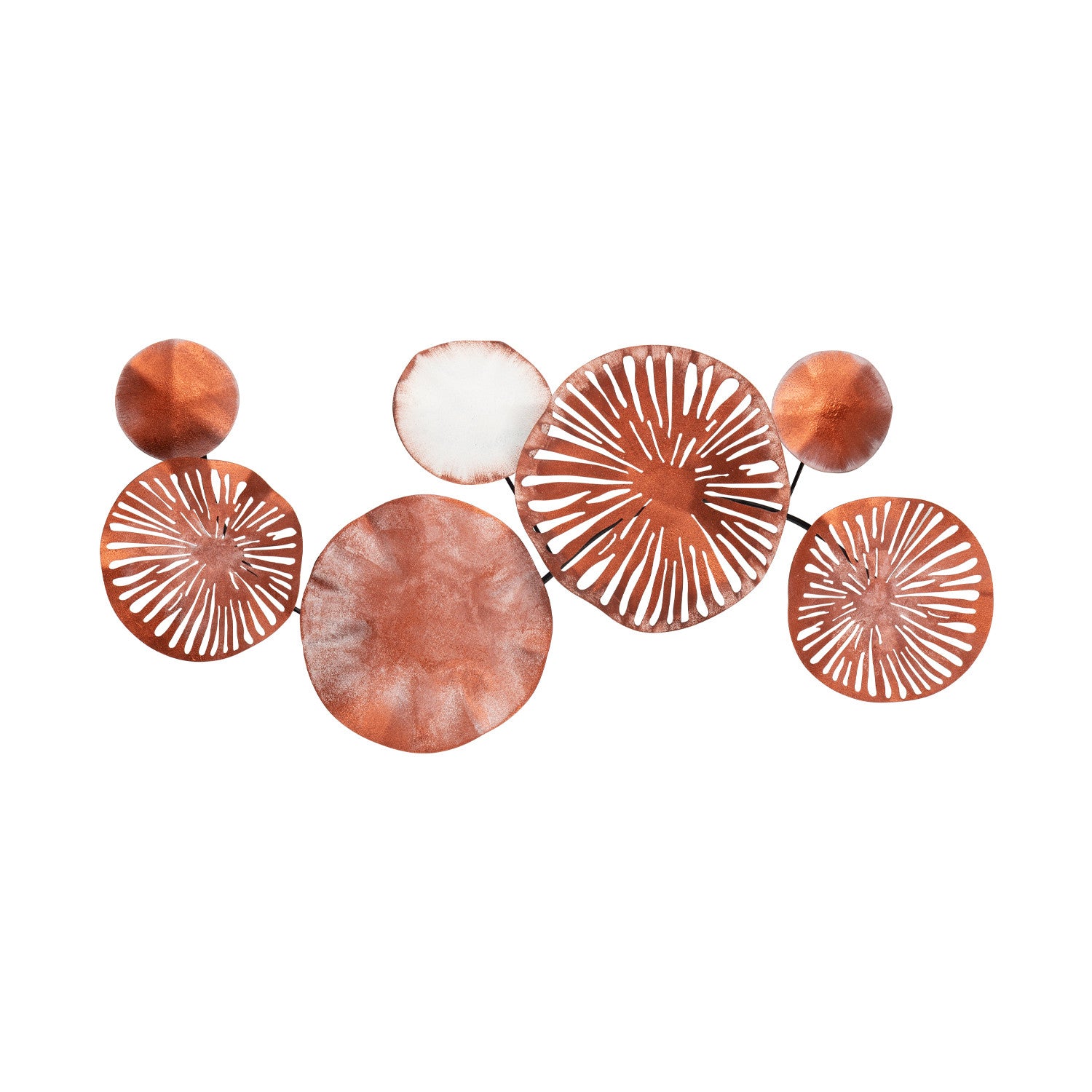 Astrid CH102-4 – Acessório Decorativo de Parede em Metal, Multicolorido, 79x35 cm
