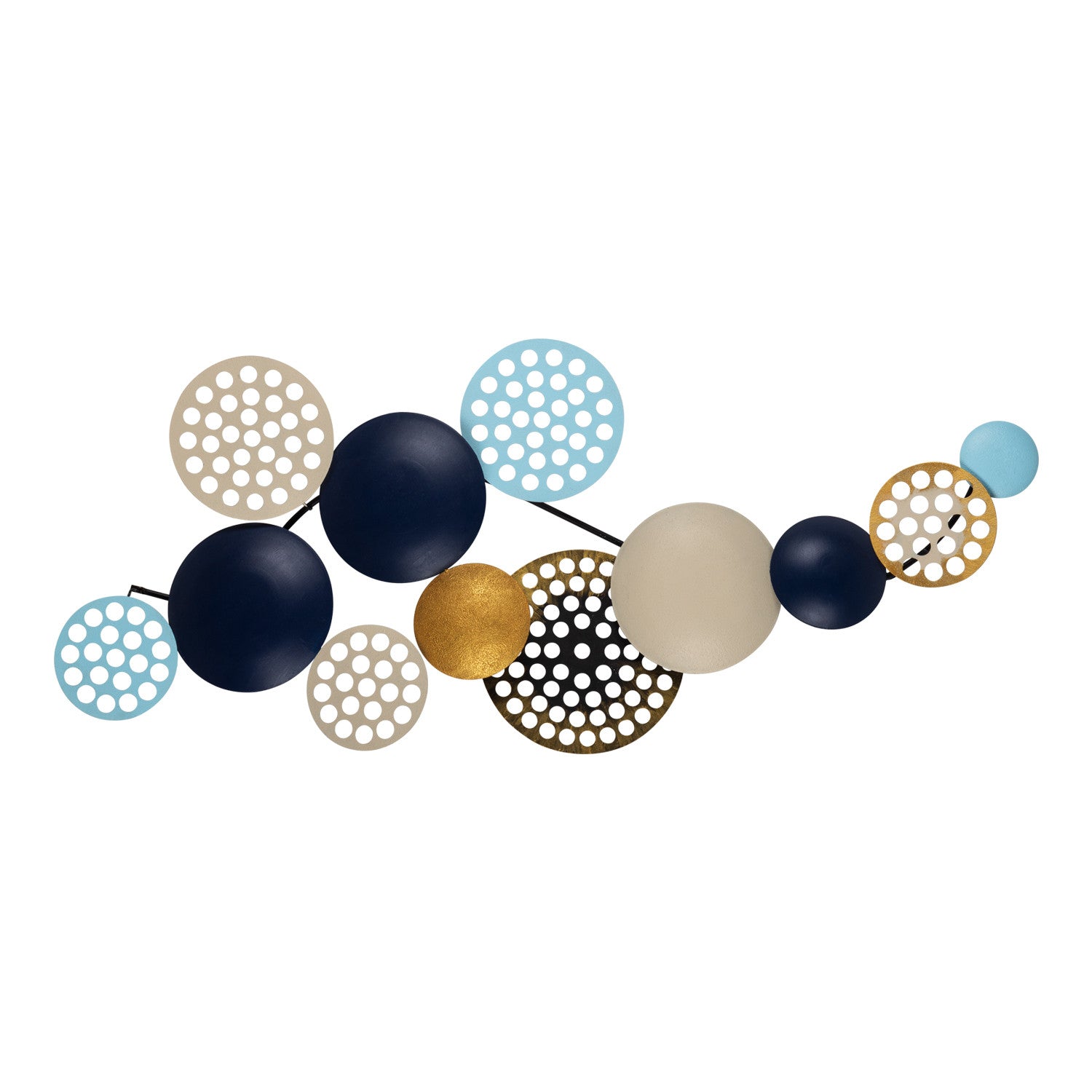 Bronte – Acessório Decorativo de Parede em 100% Metal Multicolor, 90 x 42 cm