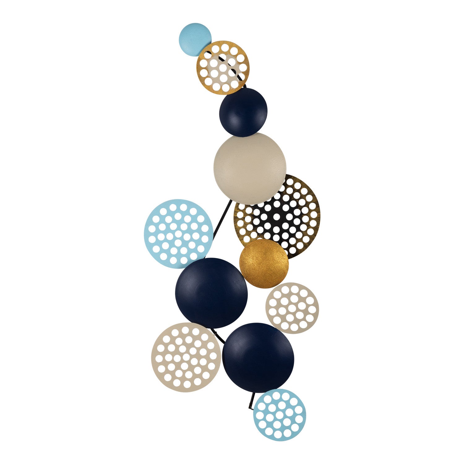 Bronte – Acessório Decorativo de Parede em 100% Metal Multicolor, 90 x 42 cm
