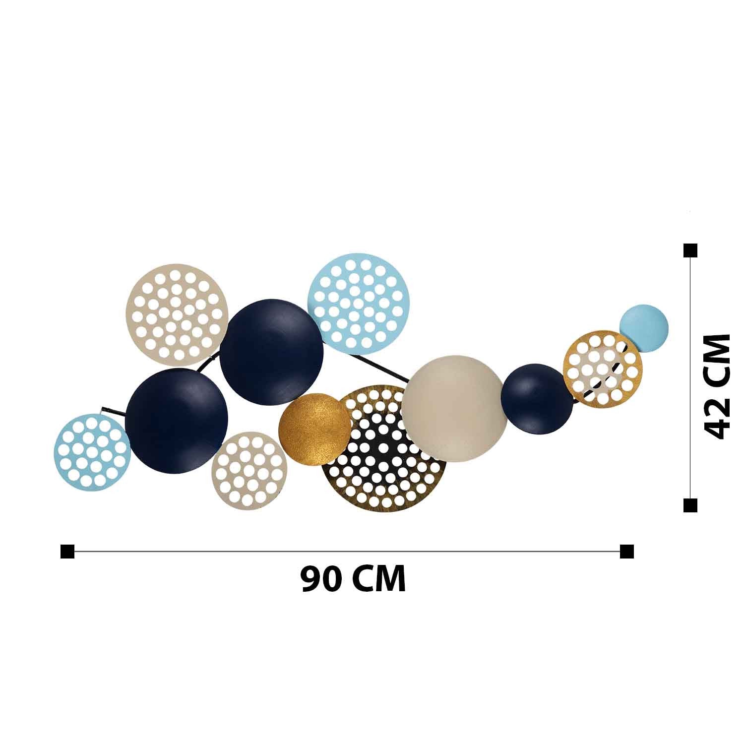 Bronte – Acessório Decorativo de Parede em 100% Metal Multicolor, 90 x 42 cm