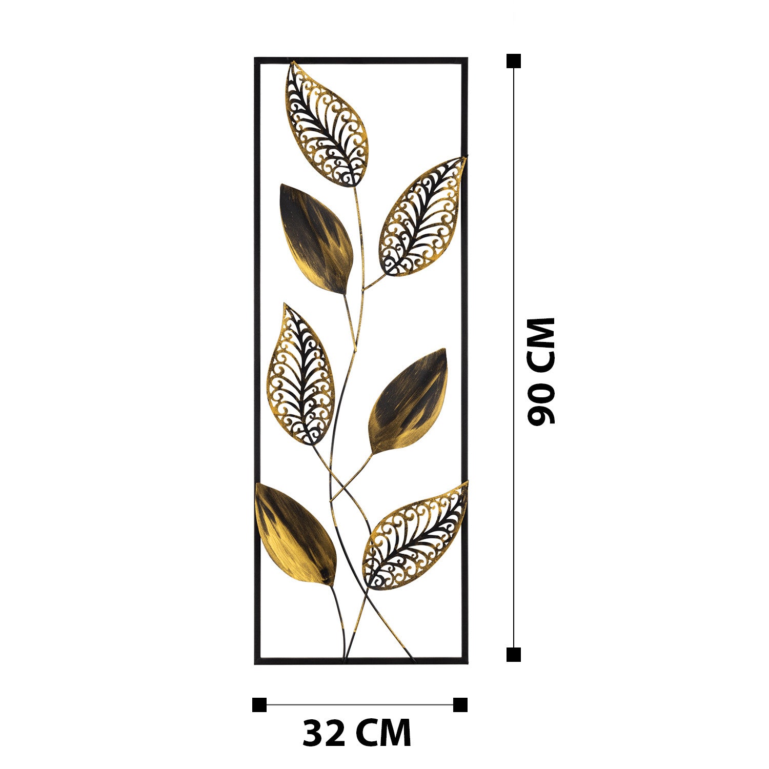 Della Acessório Decorativo de Parede em Metal Multicolorido 90 x 32 cm (100% metal, espessura 0,8 mm)