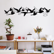 Bellissimo M112-M — Acessório Decorativo de Parede em Metal Preto, 100x22 cm (1,2 mm)