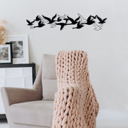 Acessório Decorativo de Parede em Metal Bellissimo M112-S — Preto, 69 x 15 cm